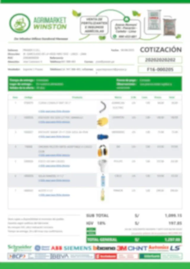 Diseño 6 de formato personalizado para cotización