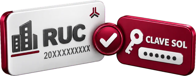 RUC y Clave SOL requeridos para configurar el sistema PRASEN